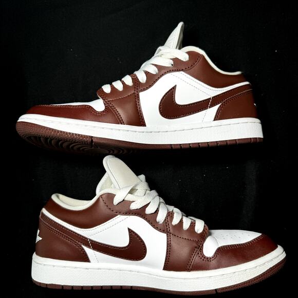 Size 9 - Wmns Nike Air Jordan 1 Low Bronze Eclipse Women's Shoes - Picture 3 of 8